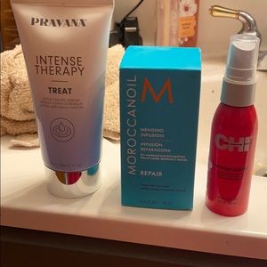 New hair product, Pravana, Moroccan oil, and Chi
